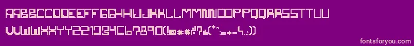 NemesisErc2007 Font – Pink Fonts on Purple Background