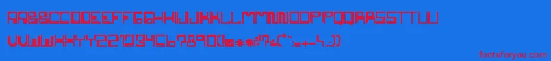 Police NemesisErc2007 – polices rouges sur fond bleu