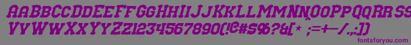 NuffleItalic Font – Purple Fonts on Gray Background