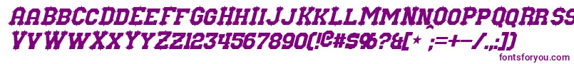 NuffleItalic-Schriftart – Violette Schriften