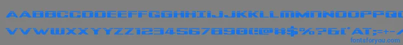 Tigersharklaser Font – Blue Fonts on Gray Background