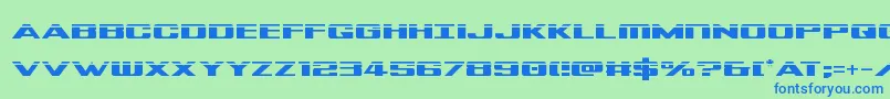 Tigersharklaser Font – Blue Fonts on Green Background