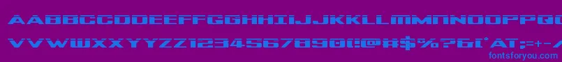 Tigersharklaser Font – Blue Fonts on Purple Background