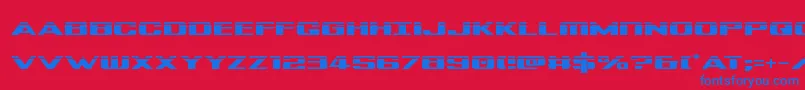 Tigersharklaser Font – Blue Fonts on Red Background