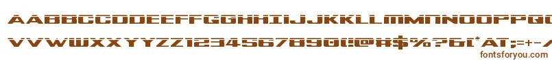 Tigersharklaser Font – Brown Fonts on White Background