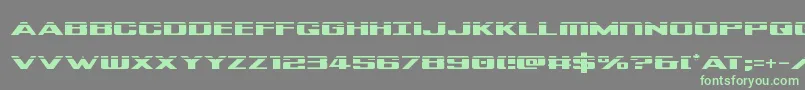 Tigersharklaser Font – Green Fonts on Gray Background