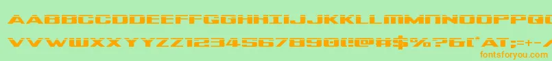 Tigersharklaser Font – Orange Fonts on Green Background