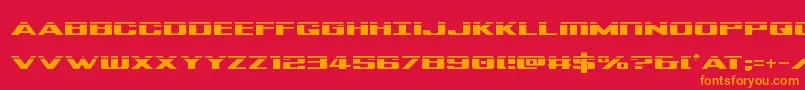 Tigersharklaser Font – Orange Fonts on Red Background