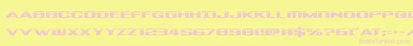 Tigersharklaser Font – Pink Fonts on Yellow Background