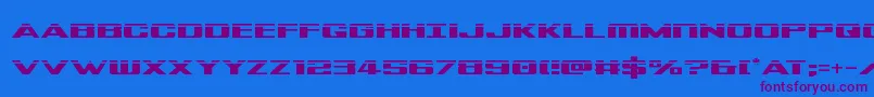 Tigersharklaser Font – Purple Fonts on Blue Background