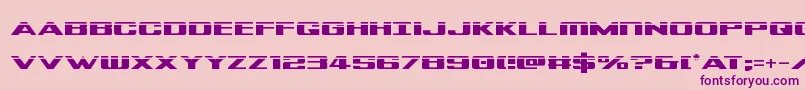 Tigersharklaser Font – Purple Fonts on Pink Background