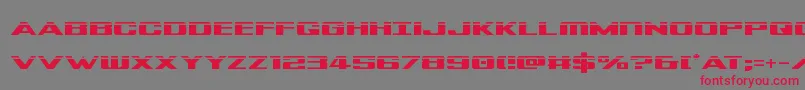 Tigersharklaser Font – Red Fonts on Gray Background