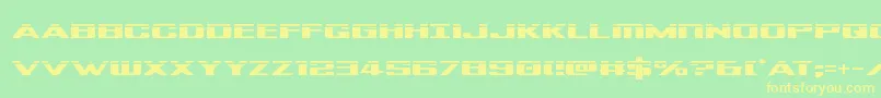 Tigersharklaser Font – Yellow Fonts on Green Background