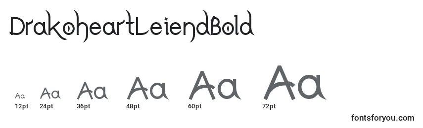 DrakoheartLeiendBold Font Sizes