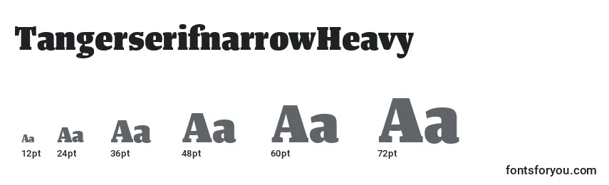 TangerserifnarrowHeavy Font Sizes