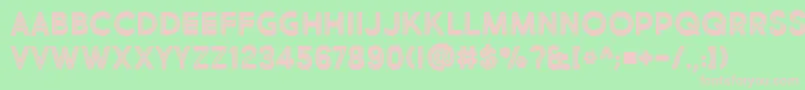 フォントBmdMarketFreshInlineBold – 緑の背景にピンクのフォント