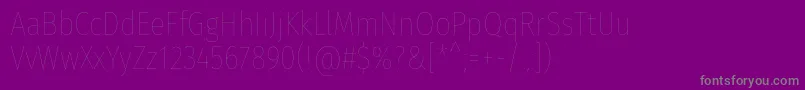 Подробнее о шрифте FirasanscondensedEight Шрифт FirasanscondensedEight – серые шрифты на фиолетовом фоне
