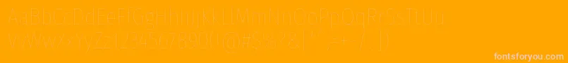 En savoir plus sur la police FirasanscondensedEight Police FirasanscondensedEight – polices roses sur fond orange