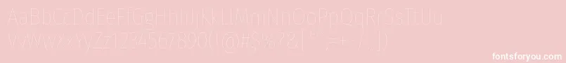 FirasanscondensedEight Font – White Fonts on Pink Background