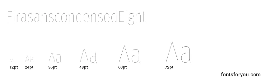 FirasanscondensedEight font sizes