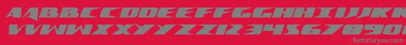 Crimesyndicateexpand Font – Gray Fonts on Red Background