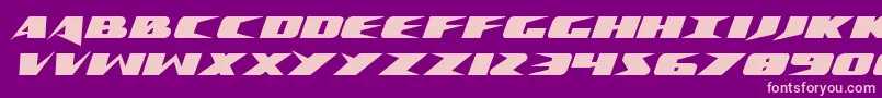 Crimesyndicateexpand Font – Pink Fonts on Purple Background