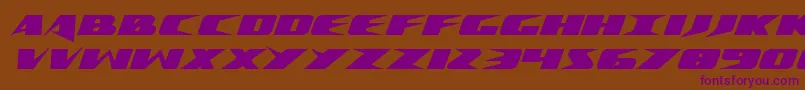 Crimesyndicateexpand Font – Purple Fonts on Brown Background