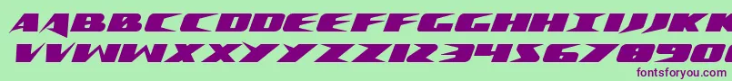 Crimesyndicateexpand Font – Purple Fonts on Green Background