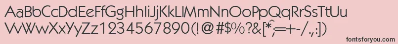 K792GeometricalRegular Font – Black Fonts on Pink Background