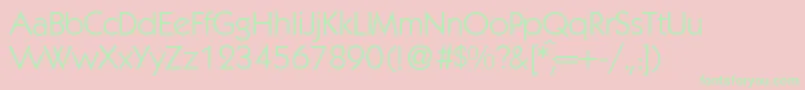 K792GeometricalRegular-Schriftart – Grüne Schriften auf rosa Hintergrund