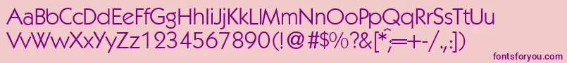 K792GeometricalRegular Font – Purple Fonts on Pink Background