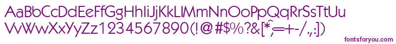 Więcej informacji o czcionce K792GeometricalRegular Czcionka K792GeometricalRegular – fioletowe czcionki na białym tle