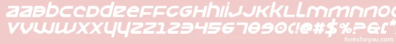 Opilioboldital Font – White Fonts on Pink Background