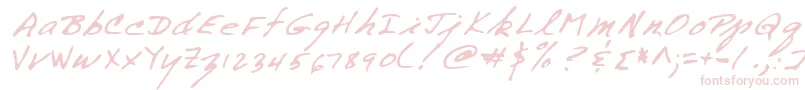 Lehn258 Font – Pink Fonts on White Background