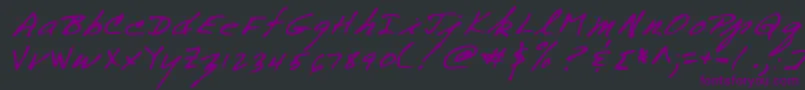 Lehn258 Font – Purple Fonts on Black Background