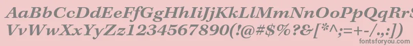 KeplerstdSemiboldextitcapt Font – Gray Fonts on Pink Background