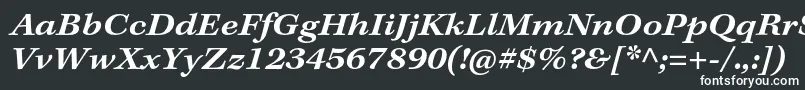 フォントKeplerstdSemiboldextitcapt – 黒い背景に白い文字