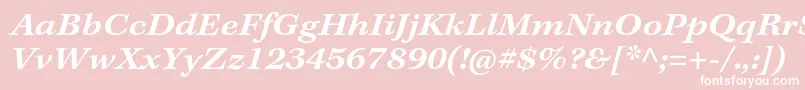 KeplerstdSemiboldextitcapt Font – White Fonts on Pink Background