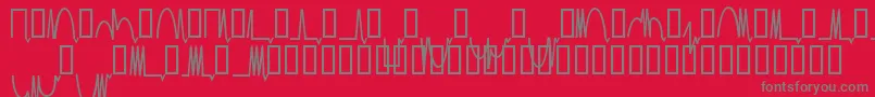 fuente MesaanalogMedium – Fuentes Grises Sobre Fondo Rojo