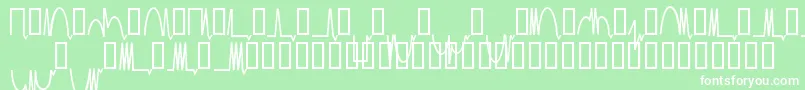 MesaanalogMedium Font – White Fonts on Green Background