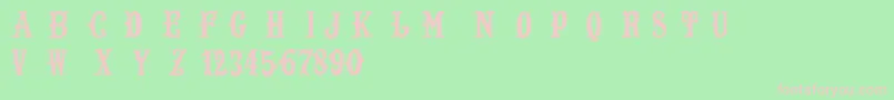 LostSaloon Font – Pink Fonts on Green Background