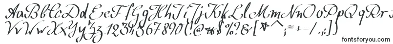 WolgastScript-Schriftart – Dünne Schriften