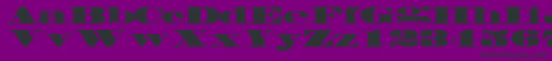 FacadesskRegular Font – Black Fonts on Purple Background