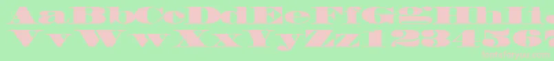 FacadesskRegular Font – Pink Fonts on Green Background