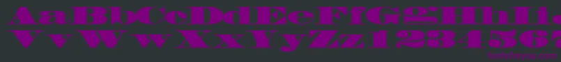 Więcej informacji o czcionce FacadesskRegular Czcionka FacadesskRegular – fioletowe czcionki na czarnym tle