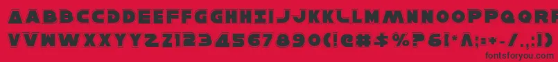HanSoloPro Font – Black Fonts on Red Background