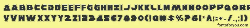 HanSoloPro Font – Black Fonts on Yellow Background