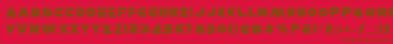 HanSoloPro Font – Brown Fonts on Red Background