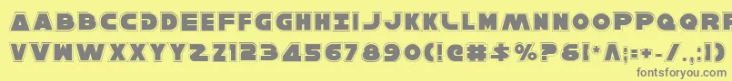 HanSoloPro Font – Gray Fonts on Yellow Background