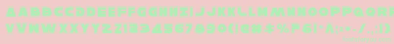 HanSoloPro Font – Green Fonts on Pink Background